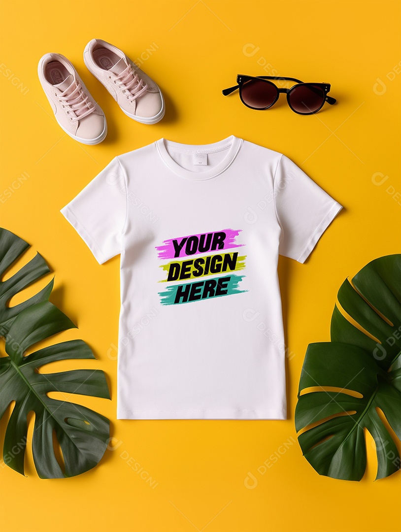 Mockup de Camiseta Infantil PSD Editável