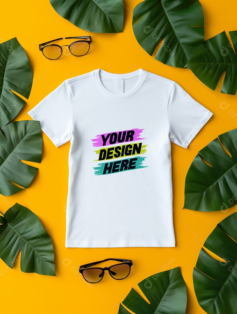 Mockup de Camiseta Infantil PSD Editável