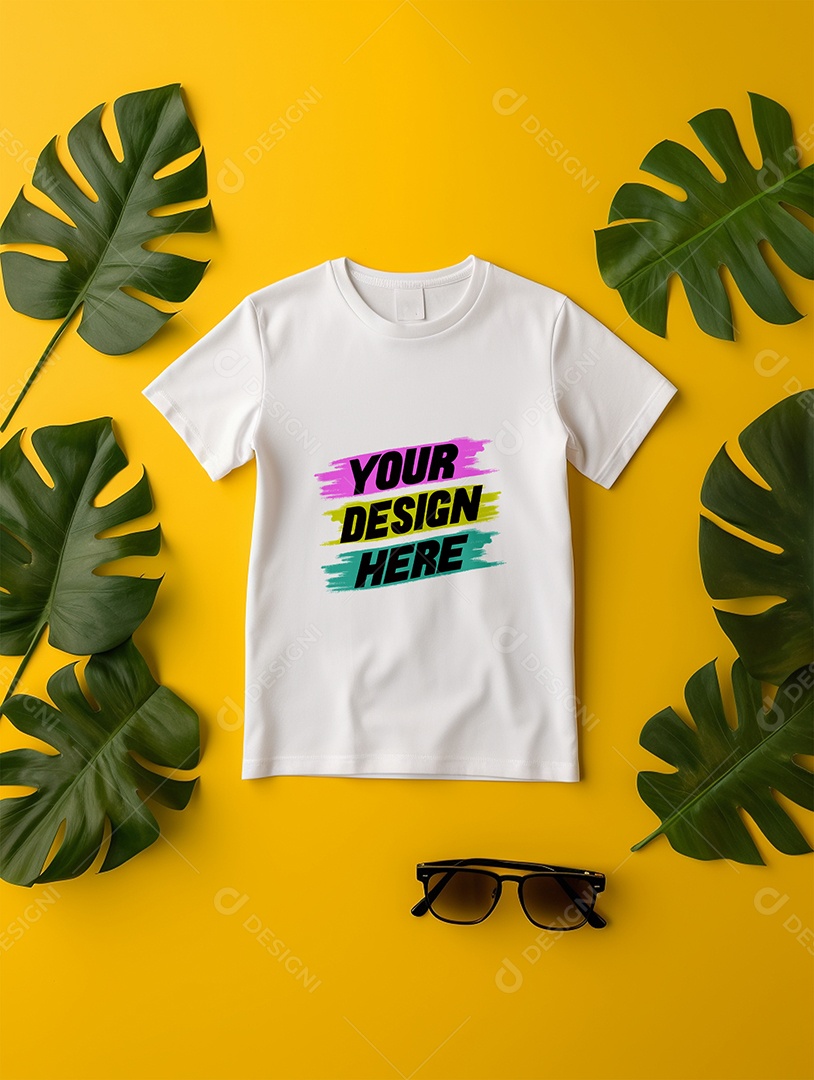 Mockup de Camiseta Infantil PSD Editável