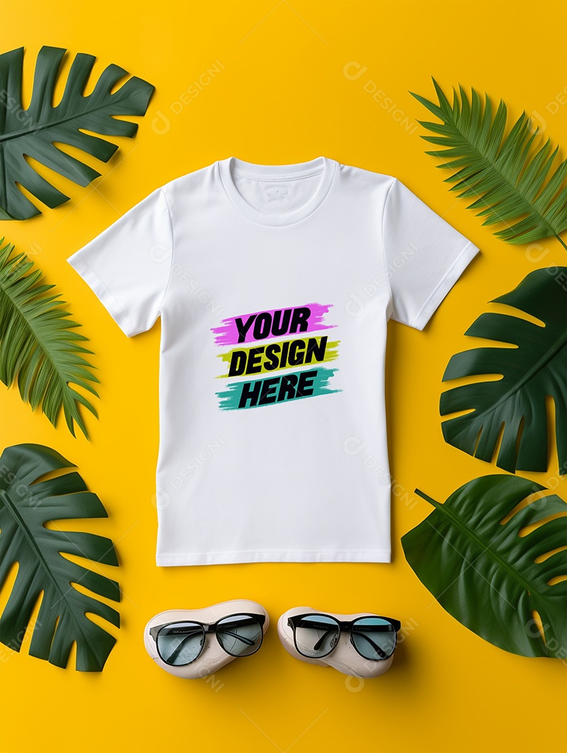 Mockup de Camiseta Infantil PSD Editável