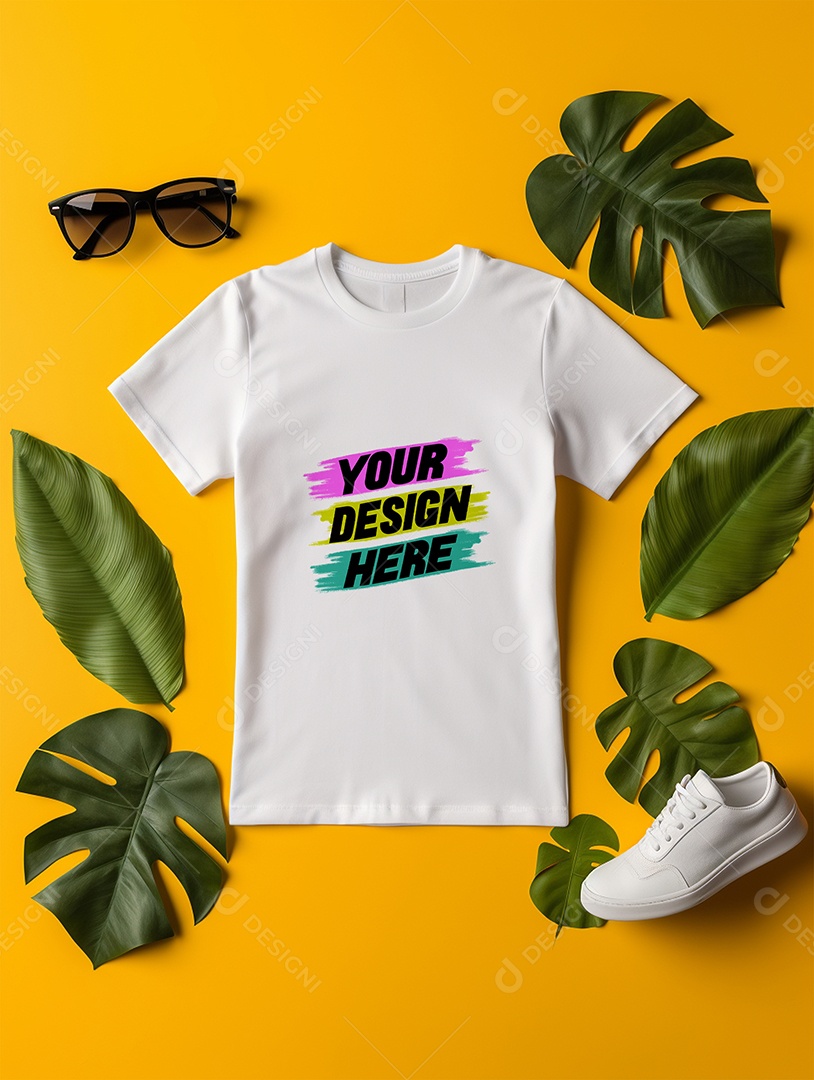 Mockup de Camiseta Infantil PSD Editável