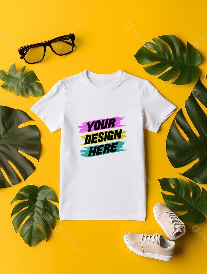 Mockup de Camiseta Infantil PSD Editável