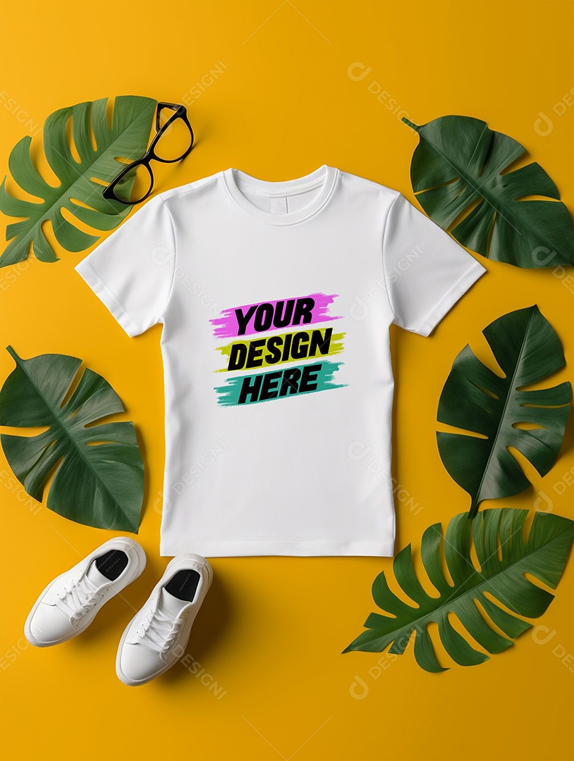 Mockup de Camiseta Infantil PSD Editável