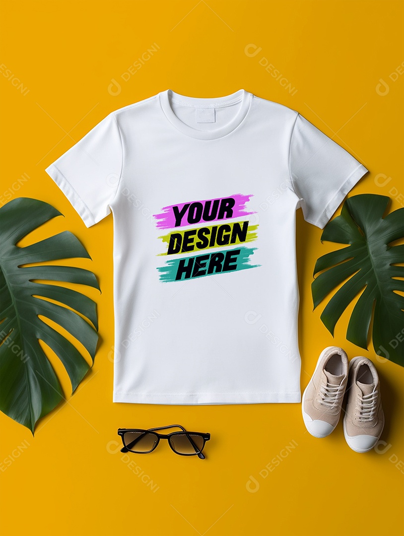 Mockup de Camiseta Infantil PSD Editável