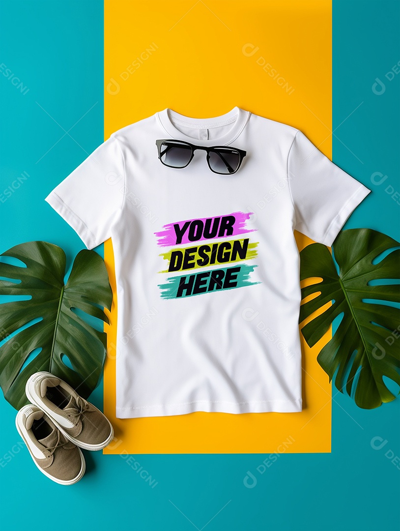 Mockup de Camiseta Infantil PSD Editável