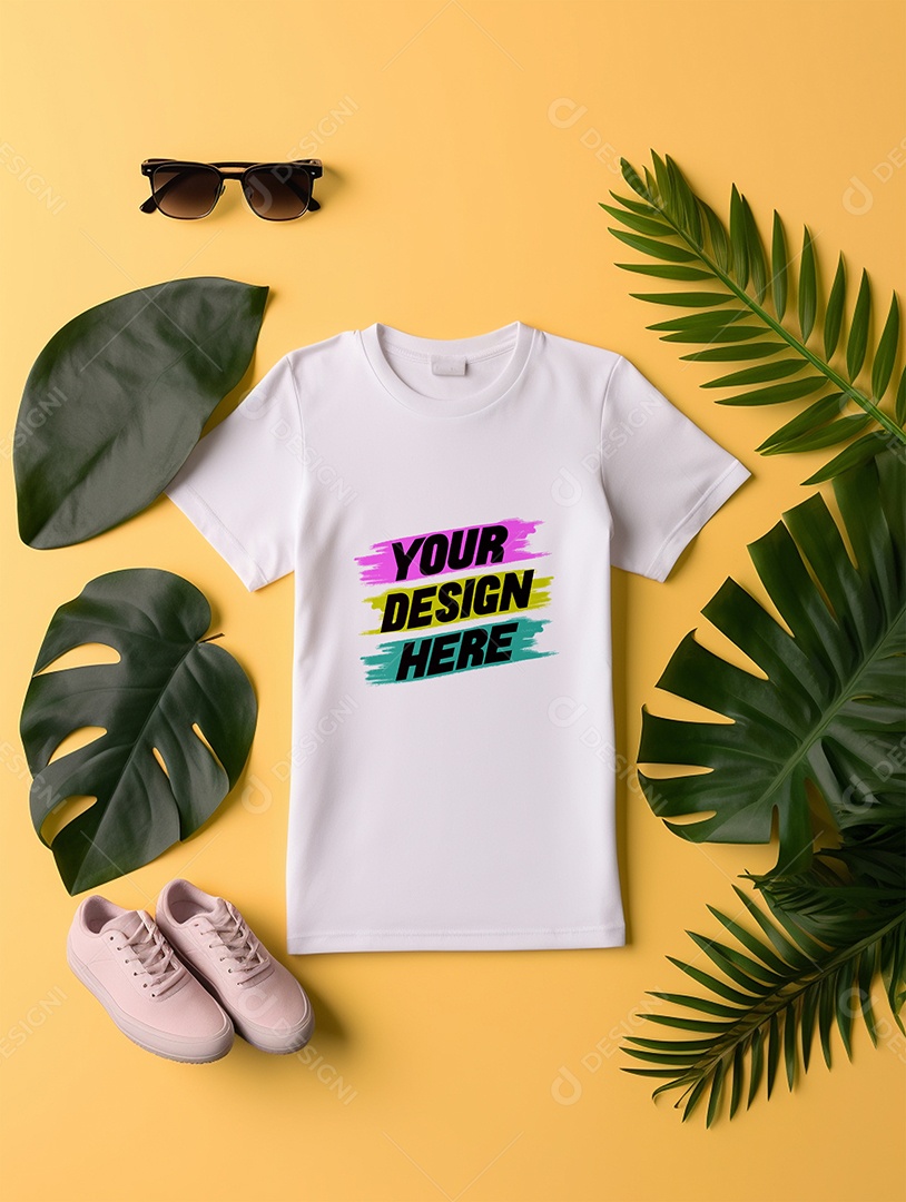 Mockup de Camiseta Infantil PSD Editável