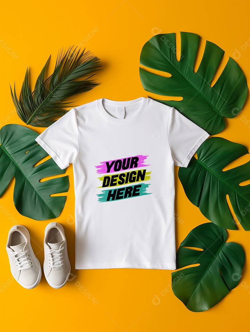 Mockup de Camiseta Infantil PSD Editável