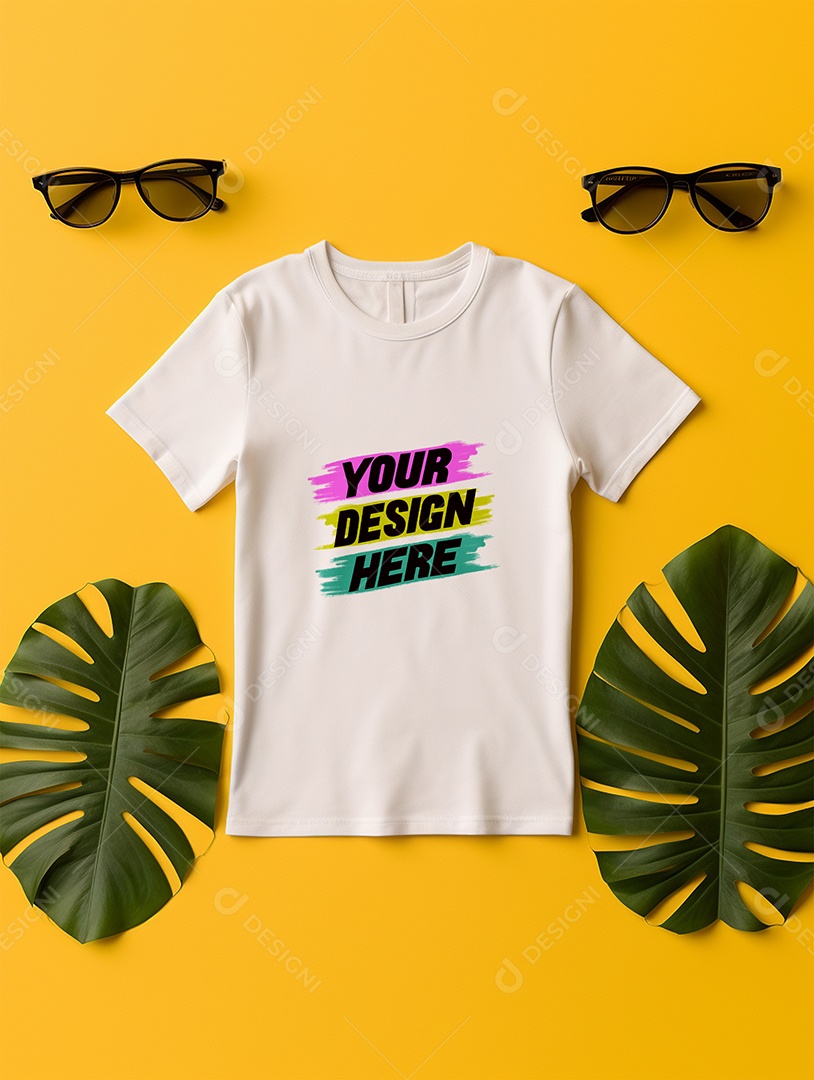 Mockup de Camiseta Infantil PSD Editável