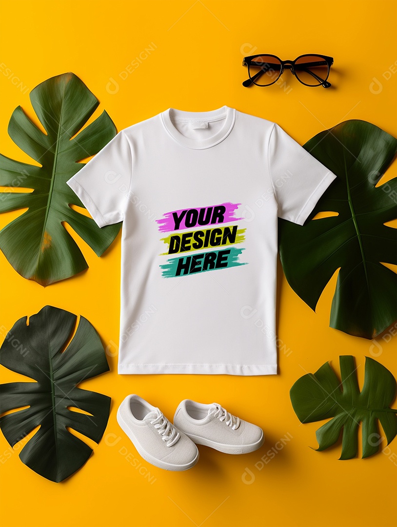 Mockup de Camiseta Infantil PSD Editável