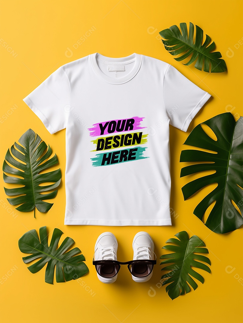 Mockup de Camiseta Infantil PSD Editável