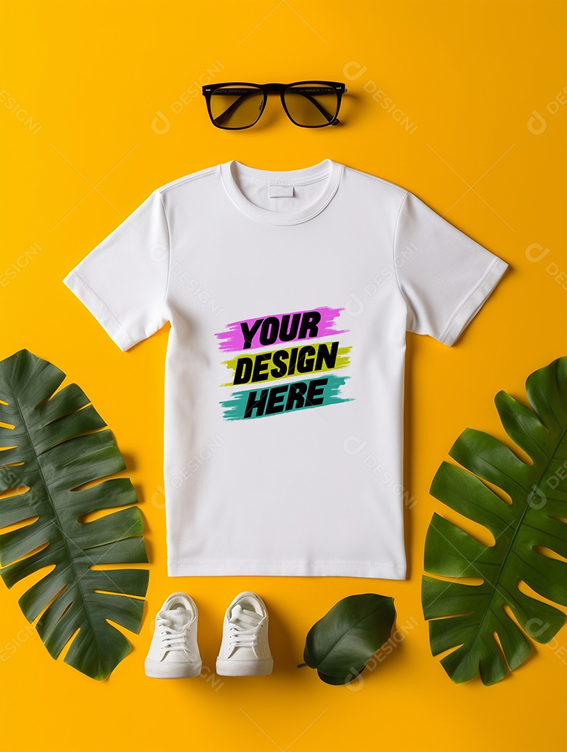 Mockup de Camiseta Infantil PSD Editável