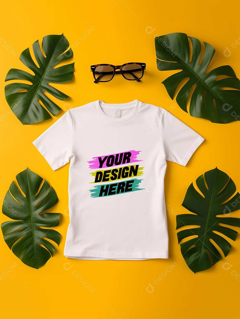 Mockup de Camiseta Infantil PSD Editável