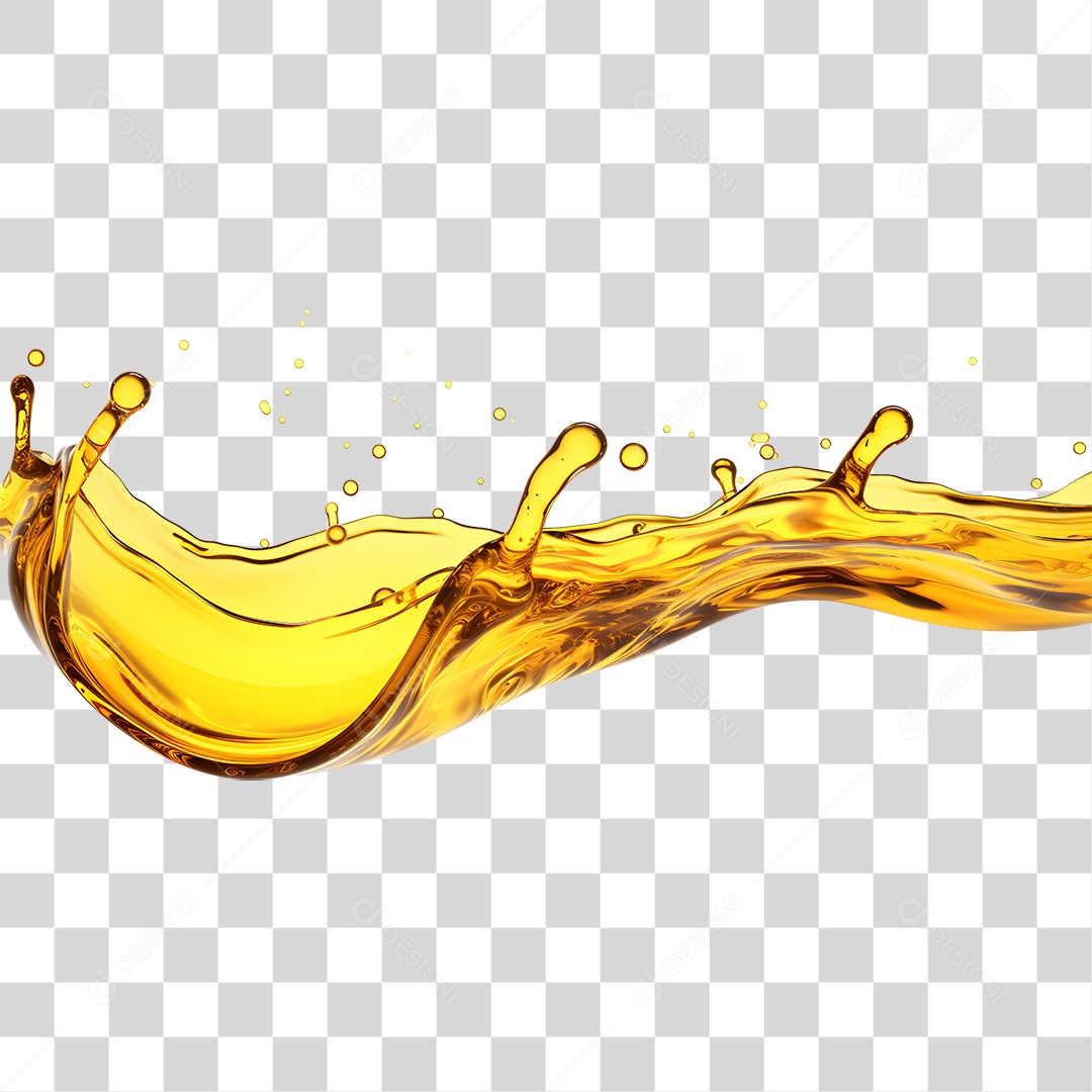 Óleo Derramando PNG Transparente