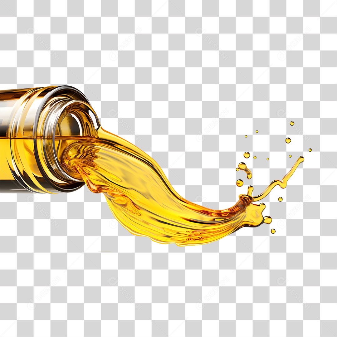 Óleo Derramando PNG Transparente