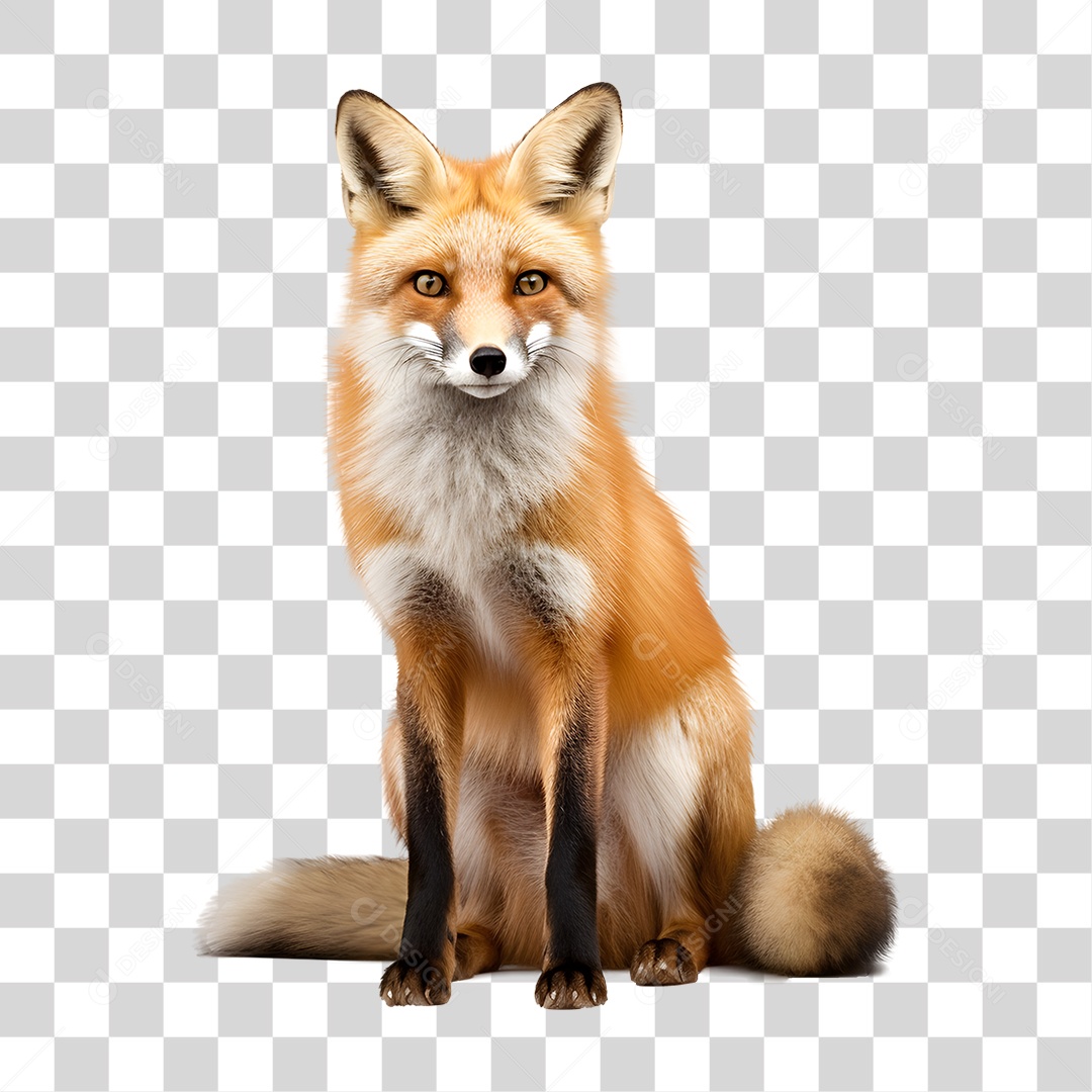 Raposa Animal Silvestre PNG Transparente