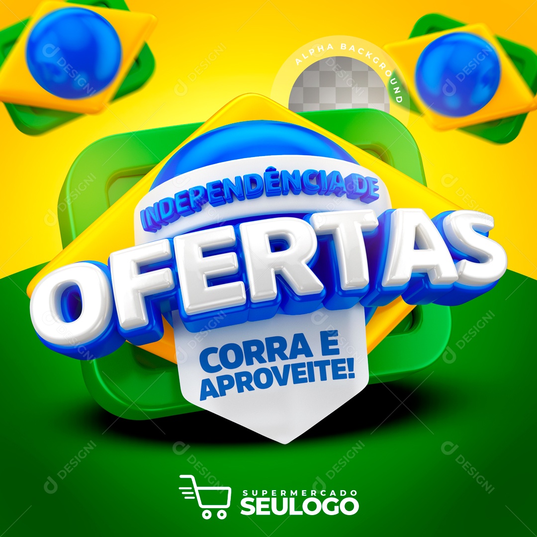 Social Media Independence From Offers Hurry Up and Enjoy Editable PSD