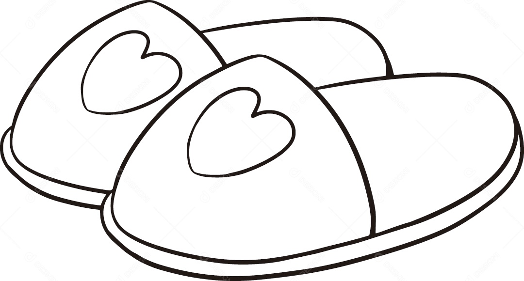 Desenho de Chinelo Vetor EPS