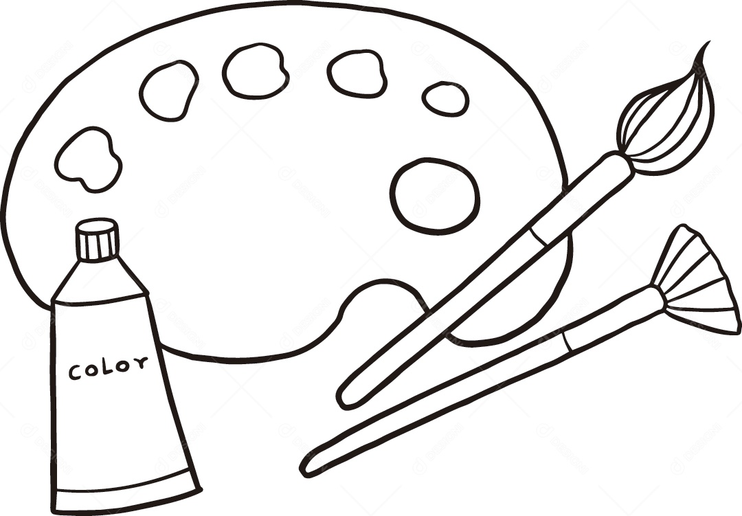 Desenho de Paleta de Cores Vetor EPS