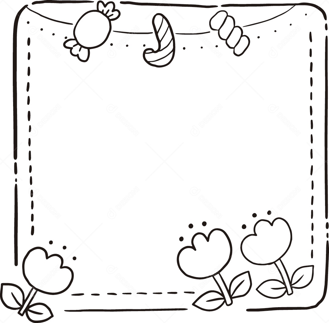 Desenho de um Quadro Animado Vetor EPS