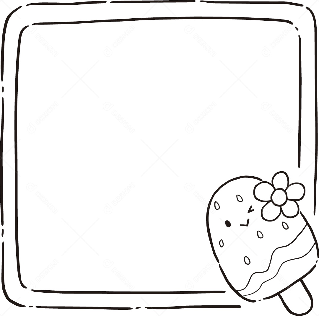 Desenho de Quadrado Animado Vetor EPS