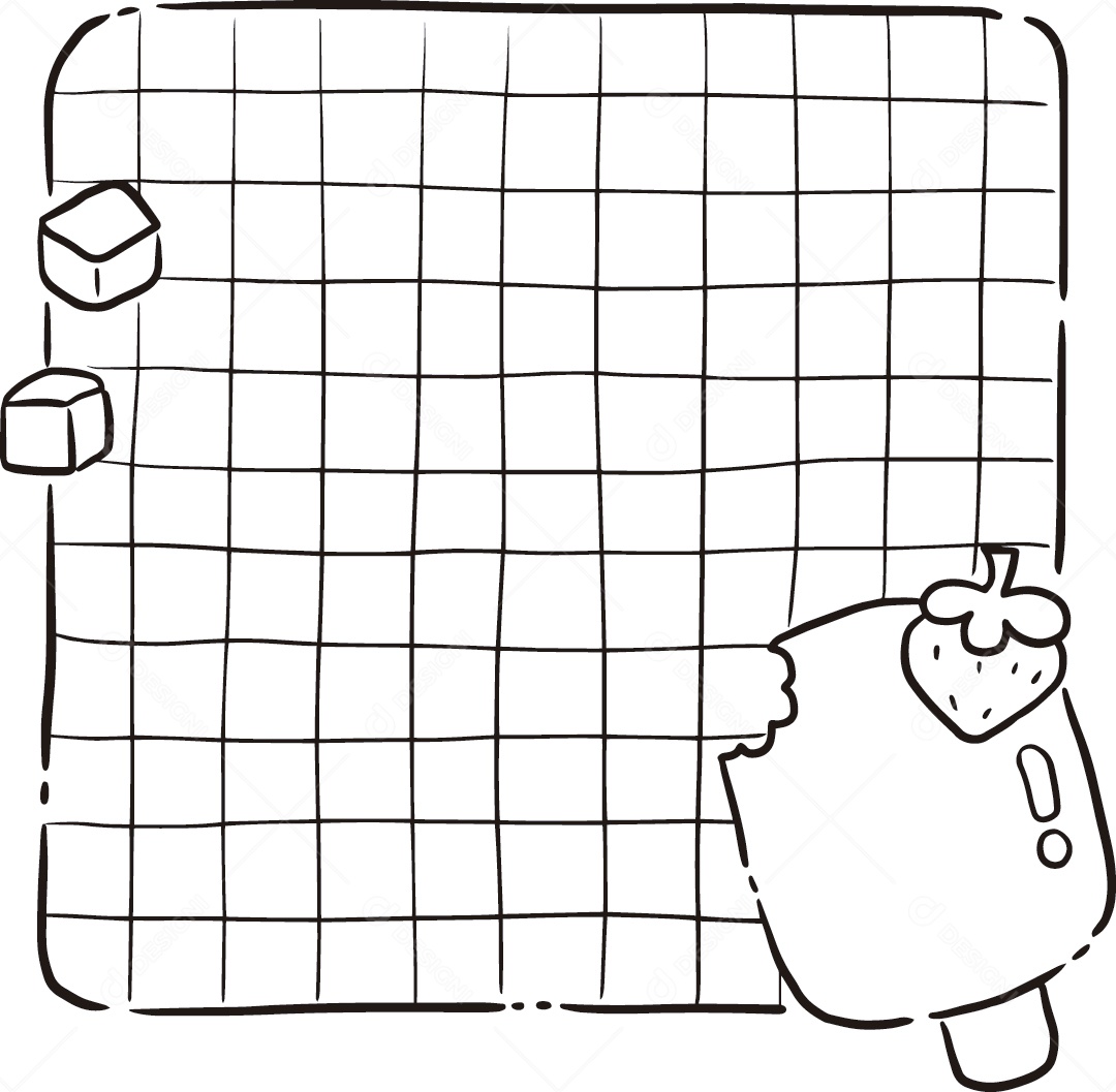 Desenho de Quadrado Animado Vetor EPS