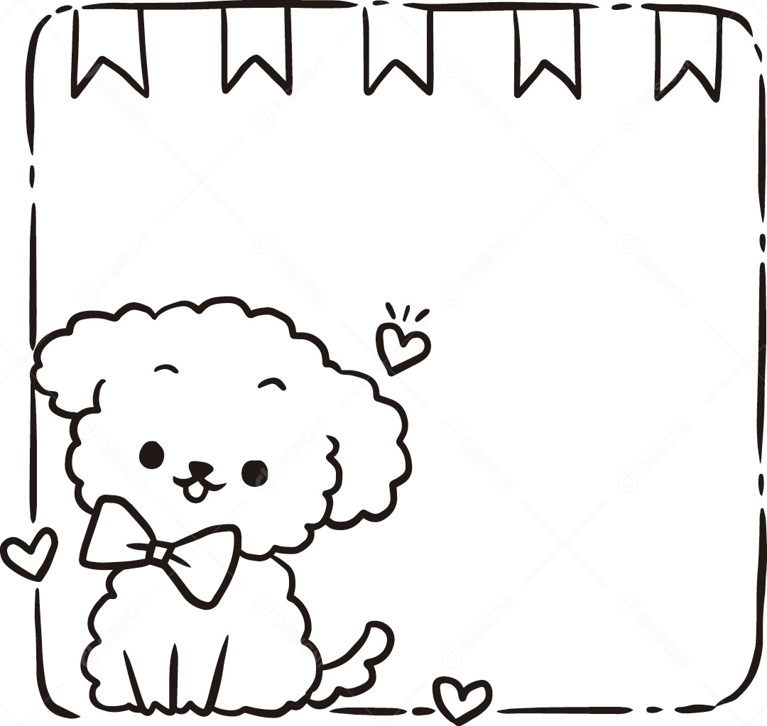 Desenho de Cachorro Vetor EPS