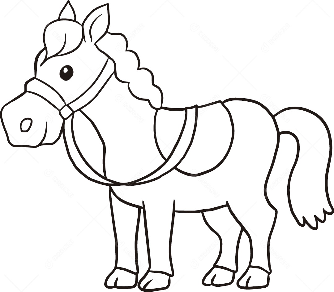 Cavalo Desenho Vetor EPS