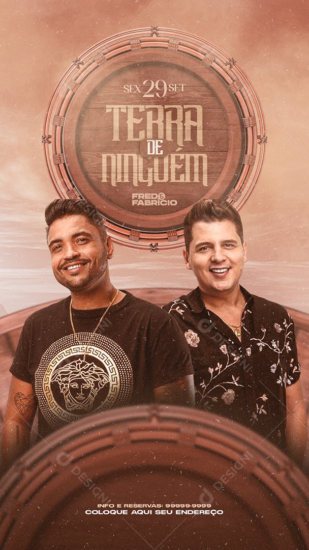 Flyer Story No Man's Land Fred and Fabricio Social Media PSD Editable