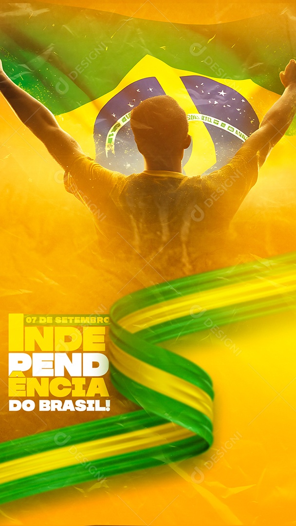 Social Media Story Independência Do Brasil 07 De Setembro PSD Editável