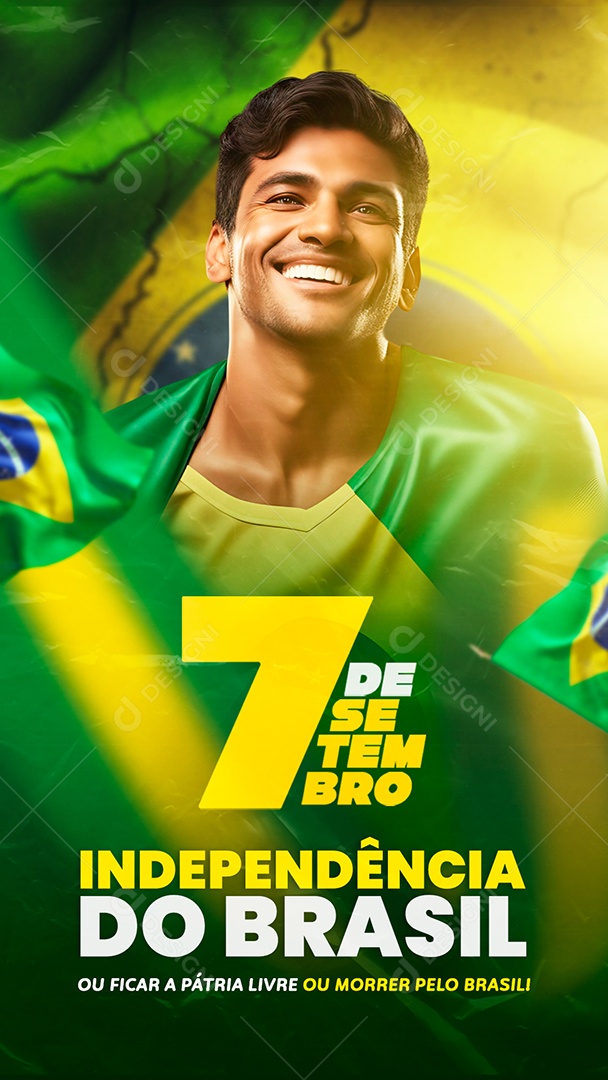 Story 7 De Setembro Independência Do Brasil Social Media PSD Editável