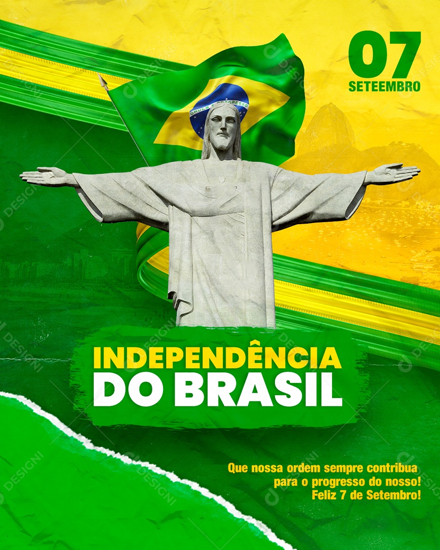 Social Media Independência Do Brasil 07 De Setembro PSD Editável