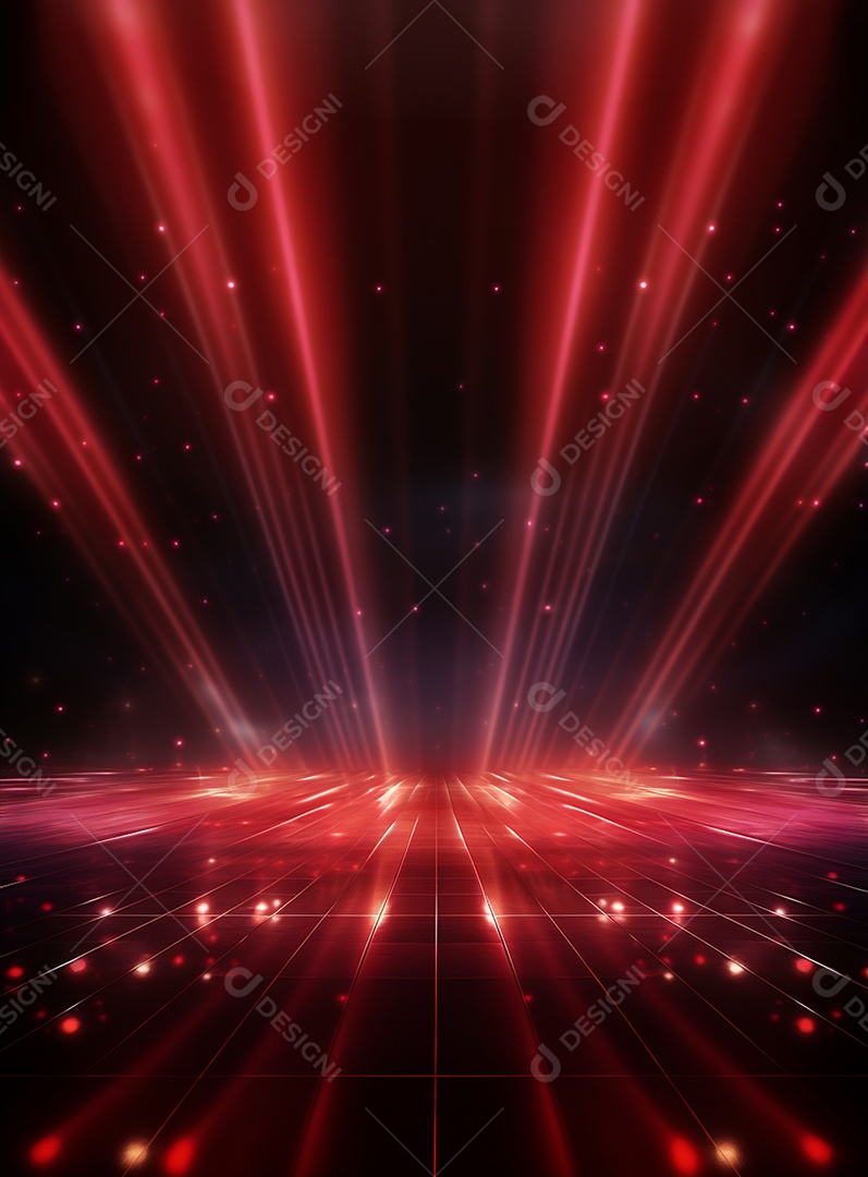 Cenário vermelho para composição de Flyers