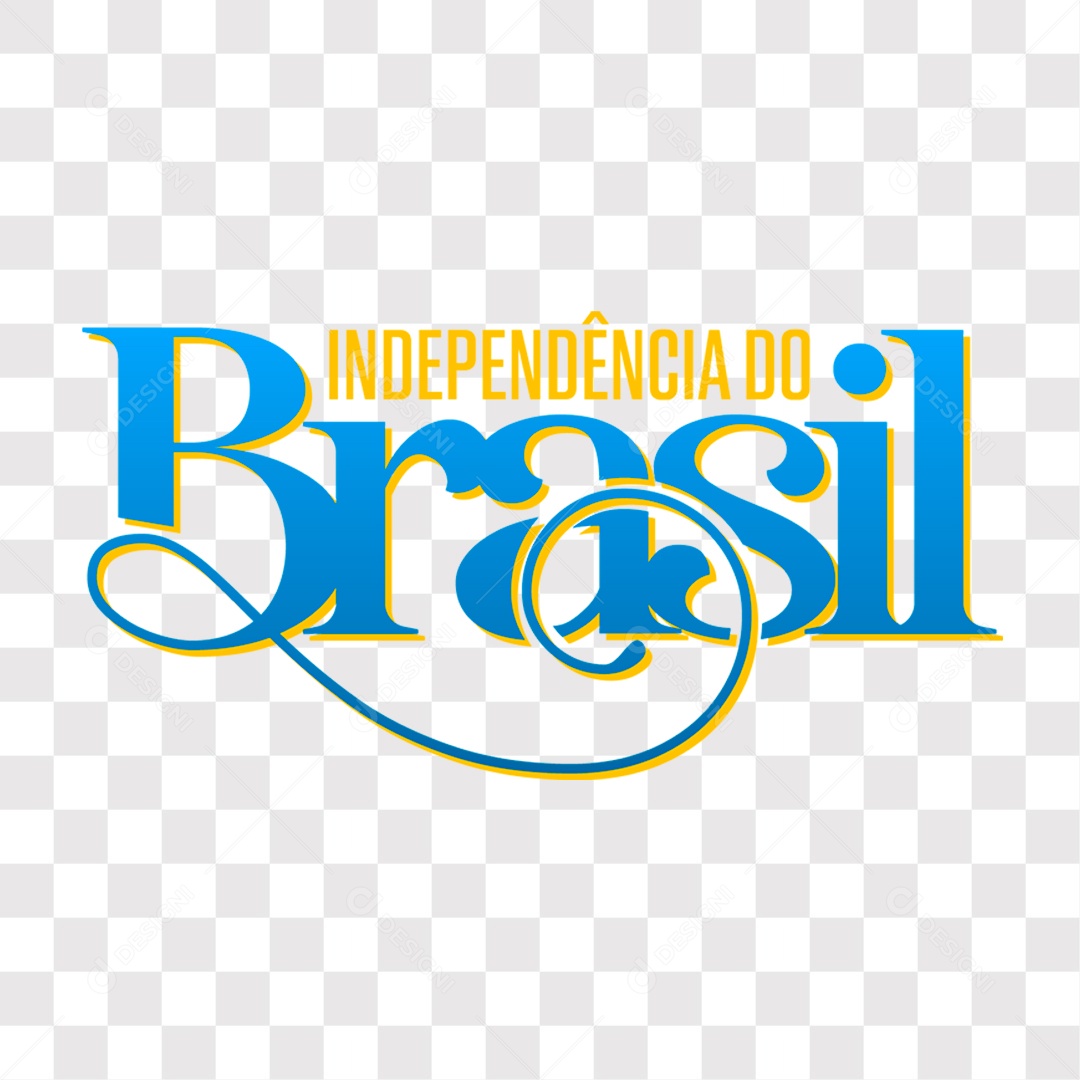 Lettering Independência do Brasil EPS + PNG