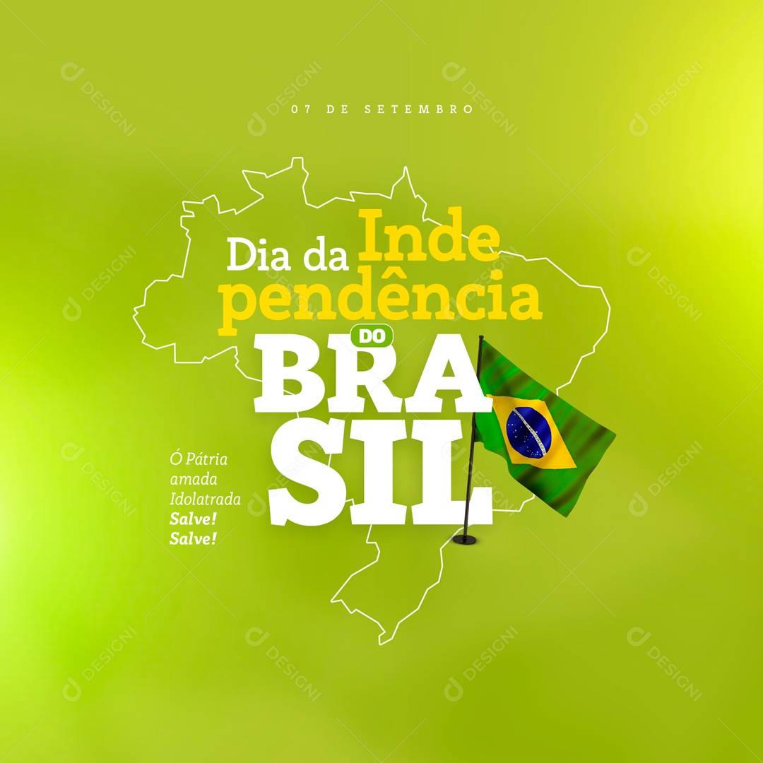 Social Media Dia Da Independência Do Brasil PSD Editável