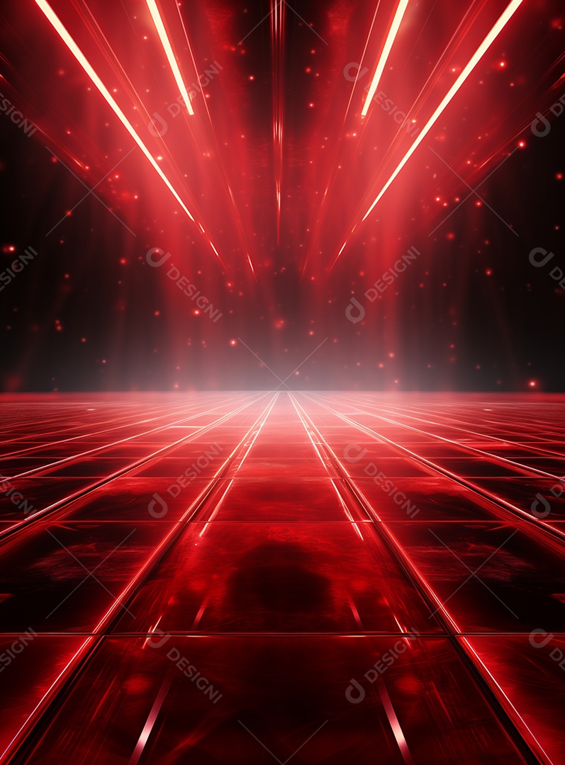 Cenário vermelho para composição de Flyers