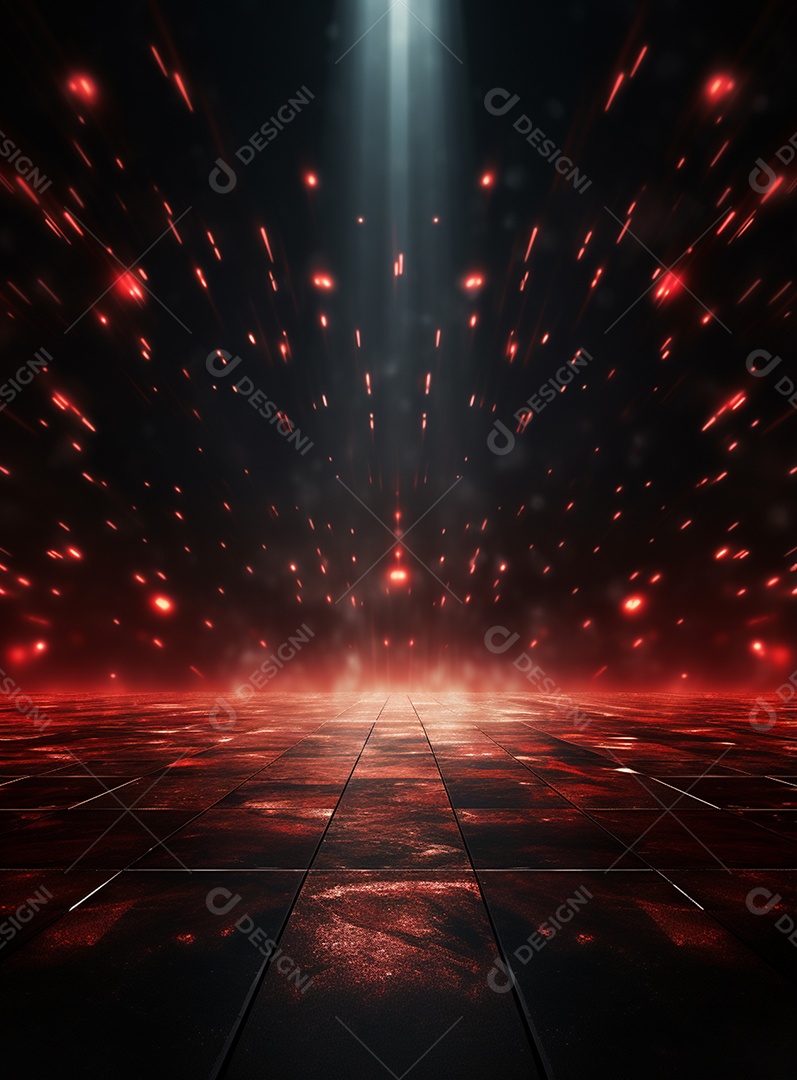 Cenário vermelho para composição de Flyers