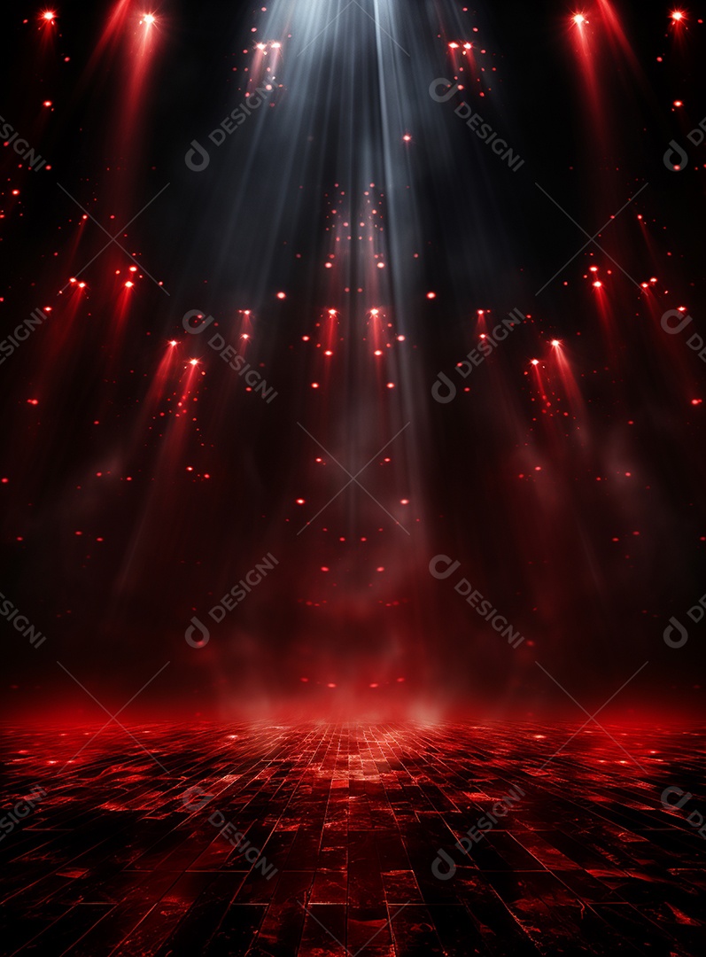 Cenário vermelho para composição de Flyers