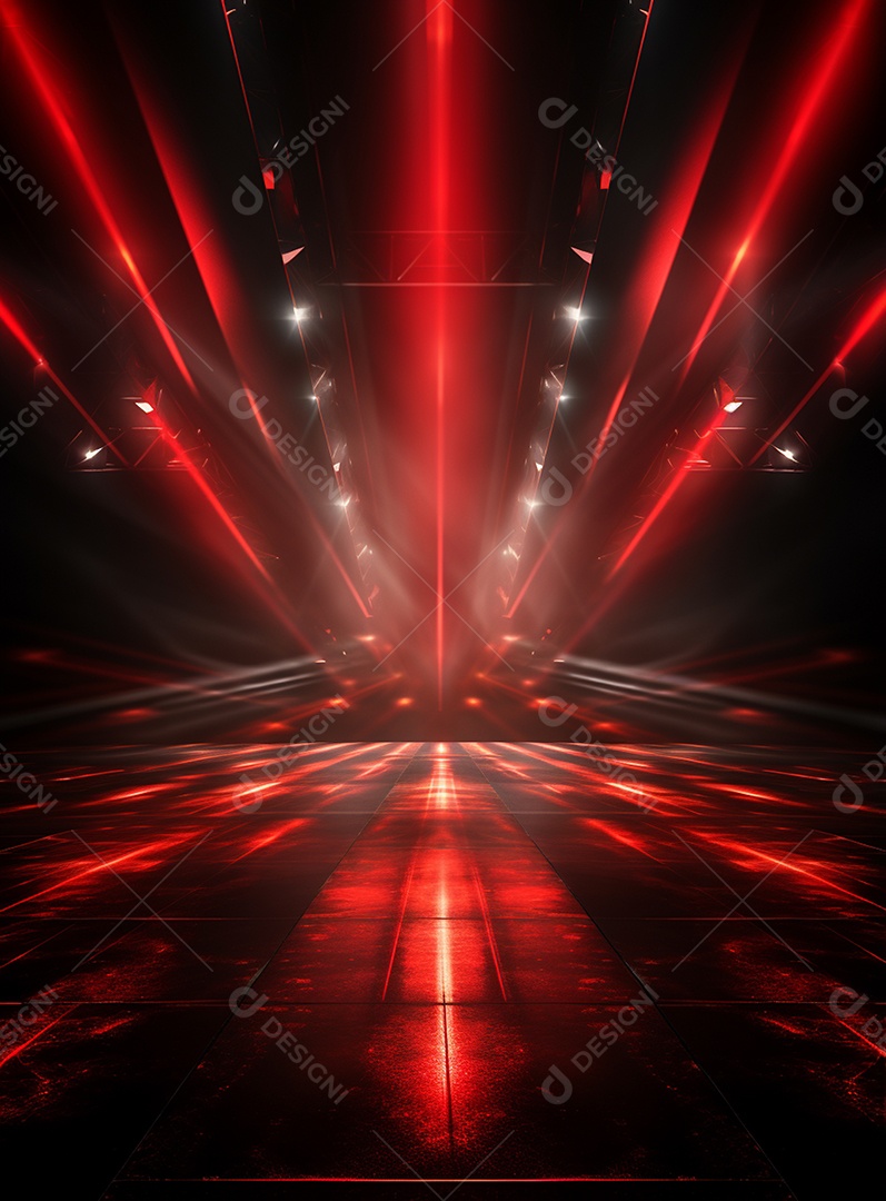 Cenário vermelho para composição de Flyers