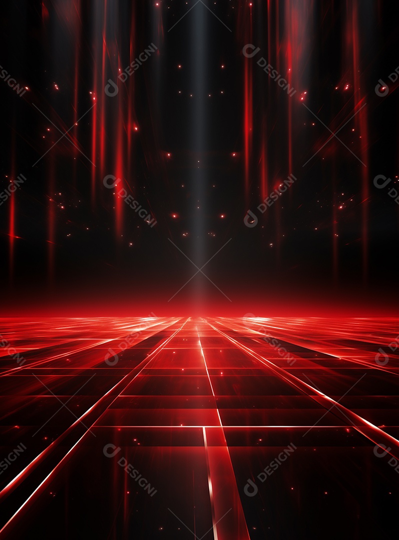 Cenário vermelho para composição de Flyers