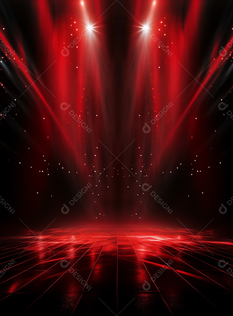 Cenário vermelho para composição de Flyers