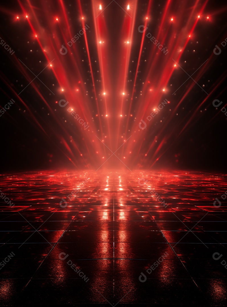 Cenário vermelho para composição de Flyers