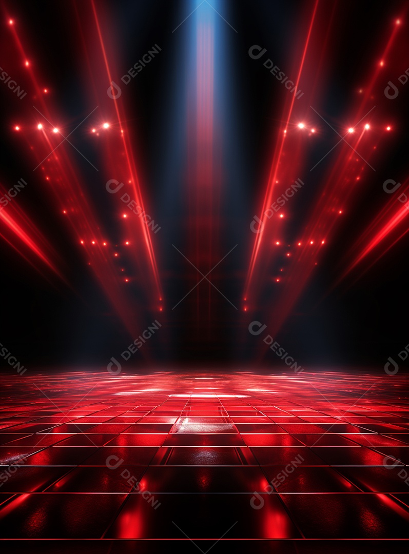 Cenário vermelho para composição de Flyers