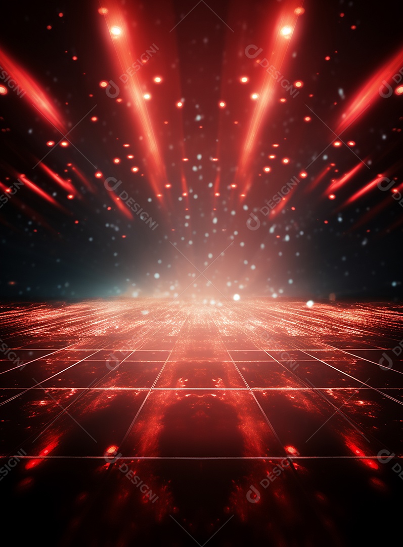 Cenário vermelho para composição de Flyers