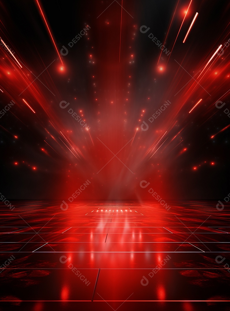 Cenário vermelho para composição de Flyers