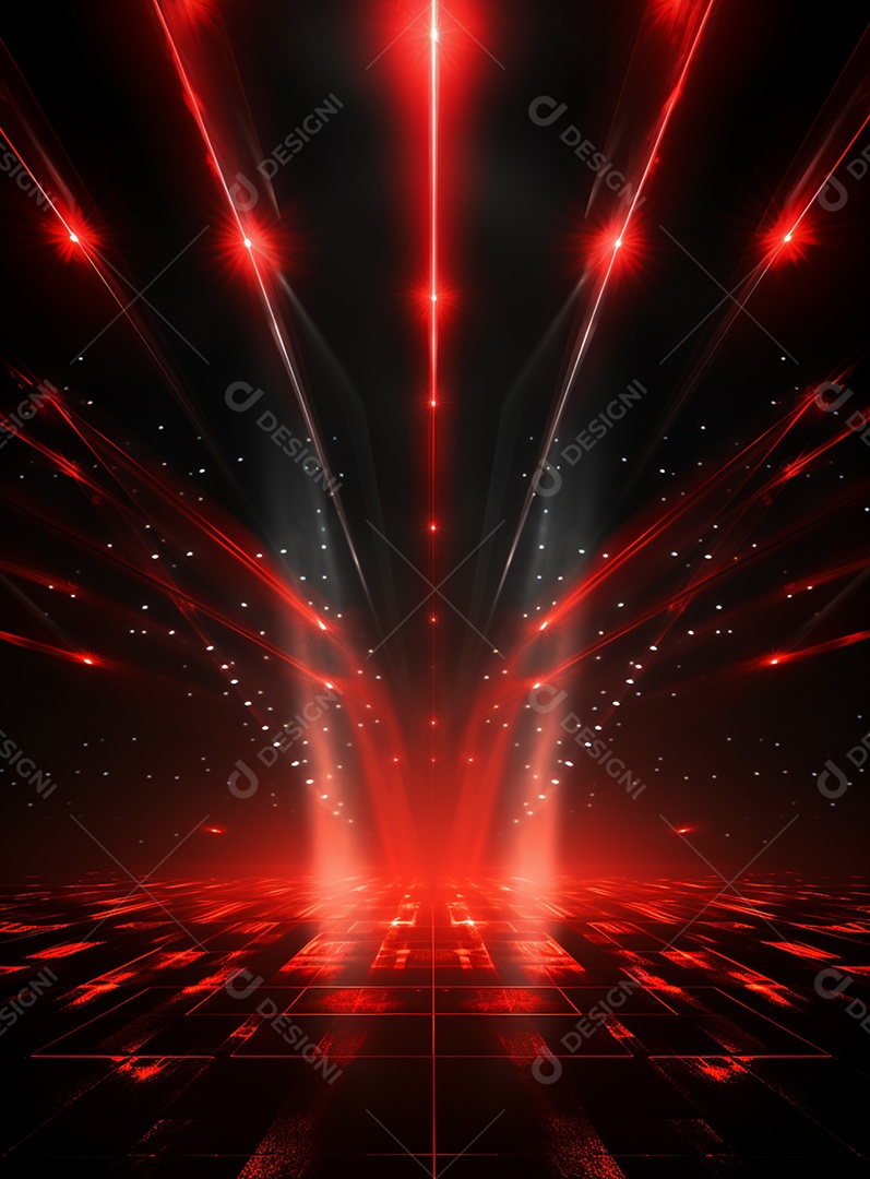 Cenário vermelho para composição de Flyers