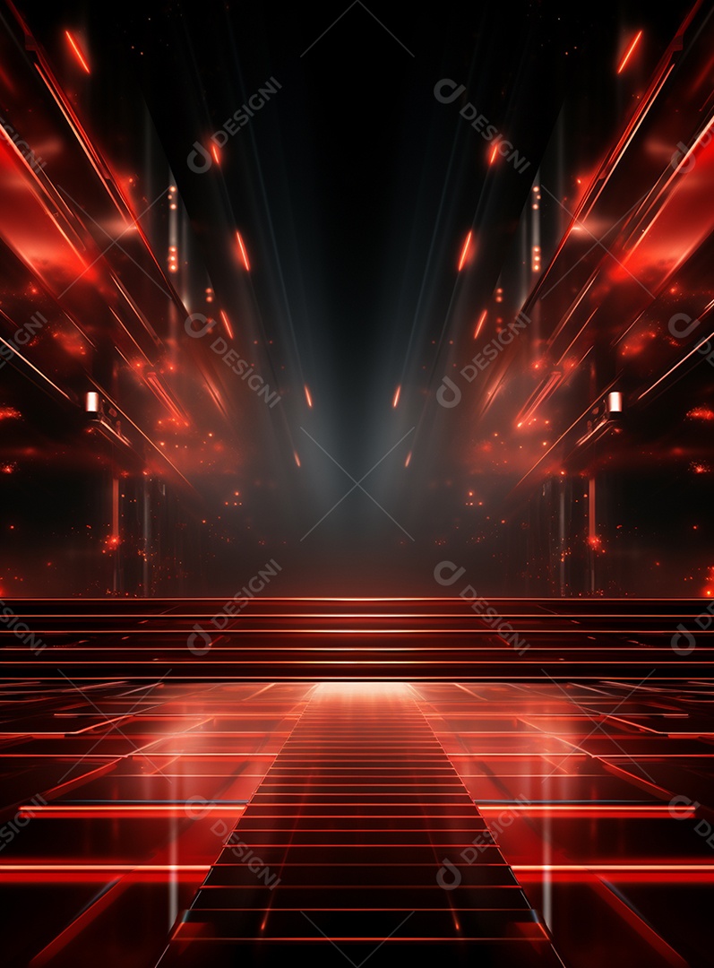 Cenário vermelho para composição de Flyers