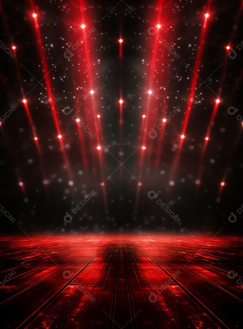 Cenário vermelho para composição de Flyers