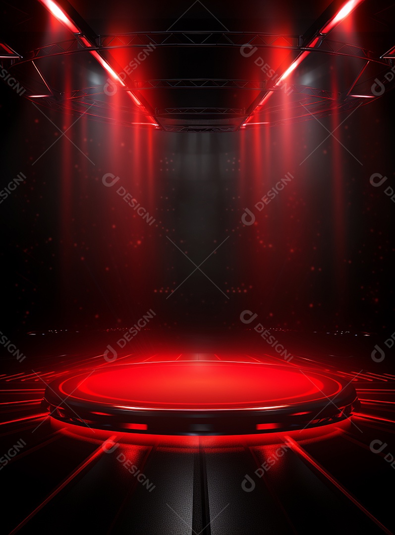 Cenário vermelho para composição de Flyers