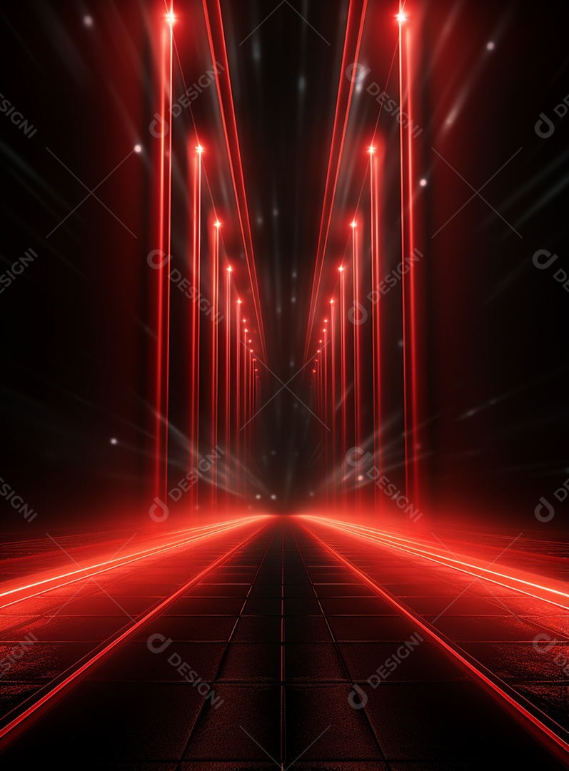 Cenário vermelho para composição de Flyers