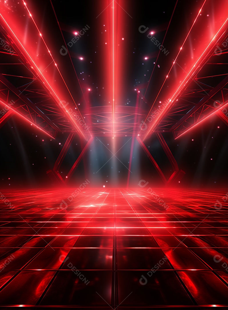 Cenário vermelho para composição de Flyers